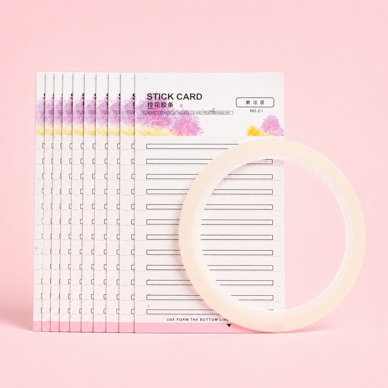 Tiras de armado de abanicos con tarjetas