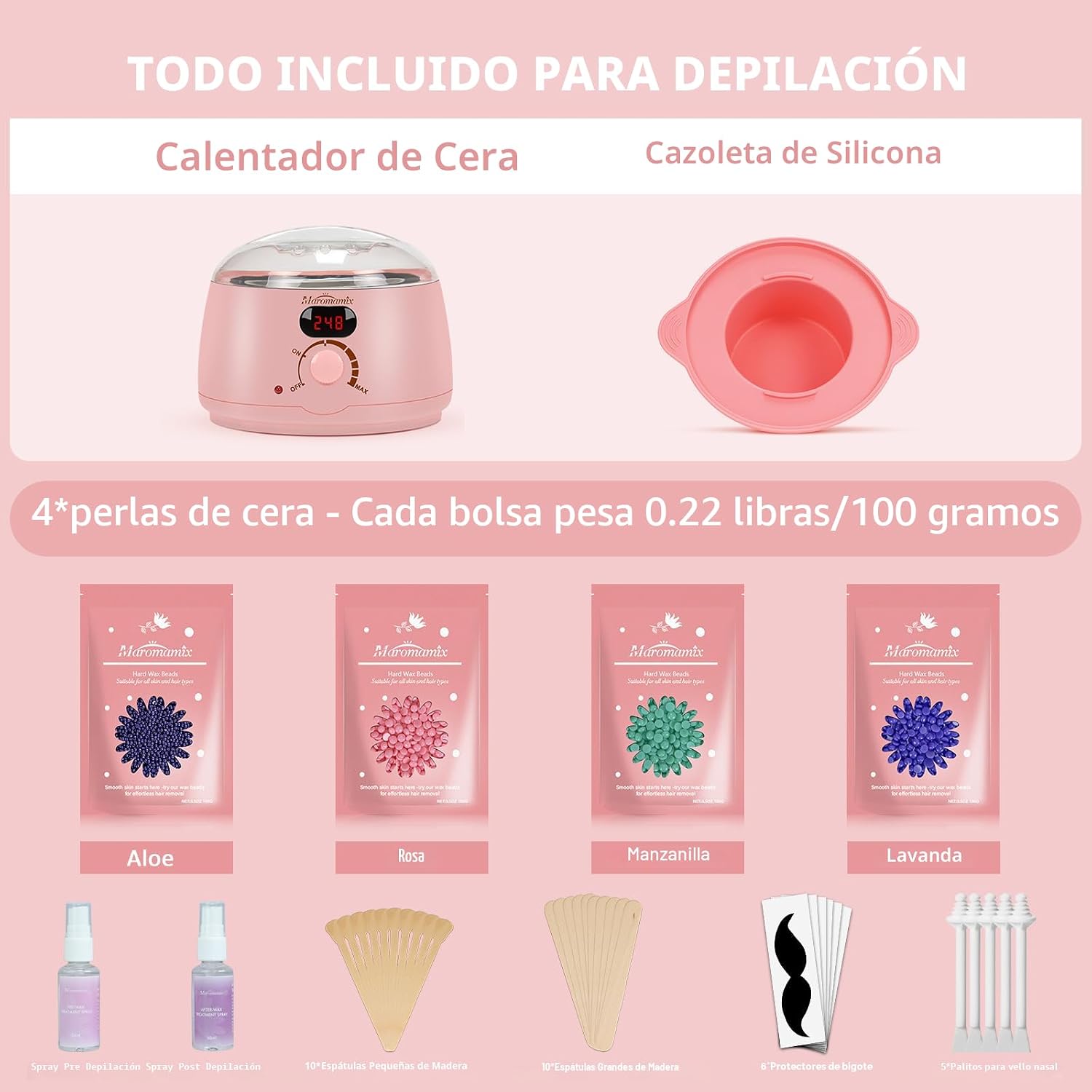 Kit de calentador de cera
