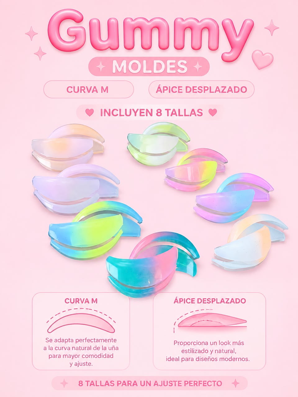 Moldes Gummy Curva M
